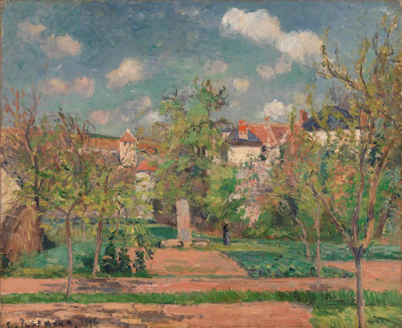 Ogród w Pełnym Słońcu (Ogród w wielkim słońcu, Pontoise) - Camille Pissarro