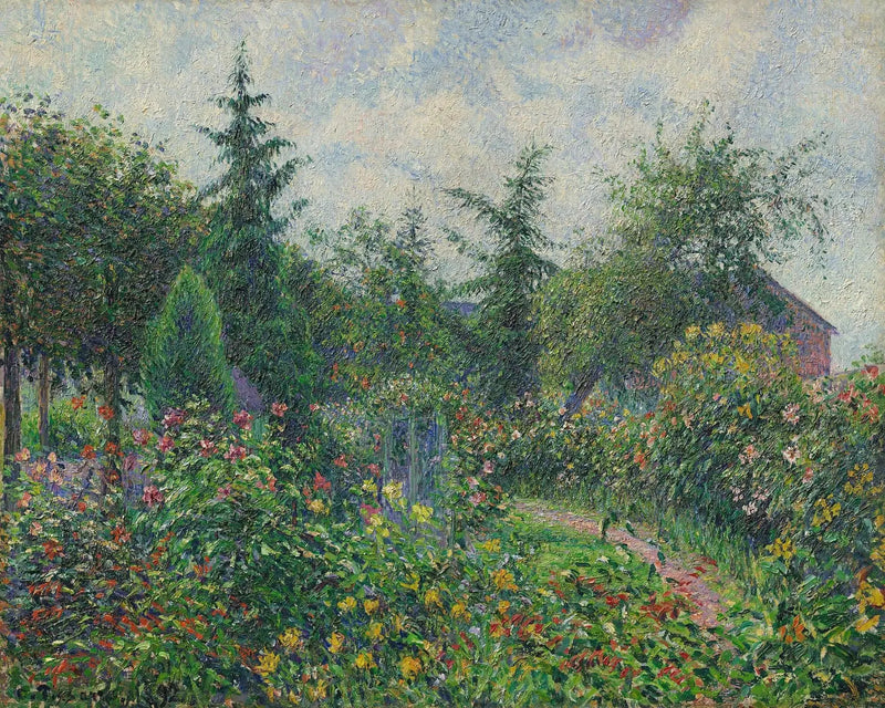 Ogród i kurnik u Octave'a Mirbeau, Les Damps - Camille Pissarro