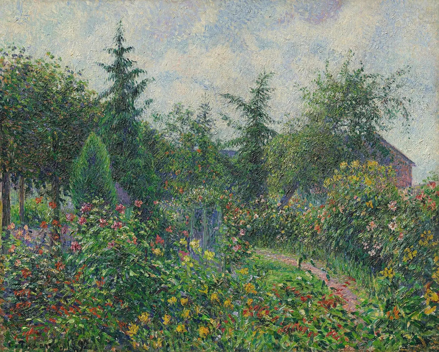 Ogród i kurnik u Octave'a Mirbeau, Les Damps - Camille Pissarro