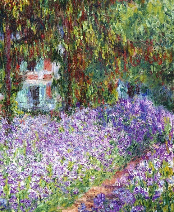 Détail de la maison et de l’allée dans Le Jardin de l’artiste à Giverny W1624