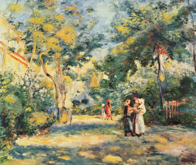 Ogród w Montmartre - Pierre-Auguste Renoir