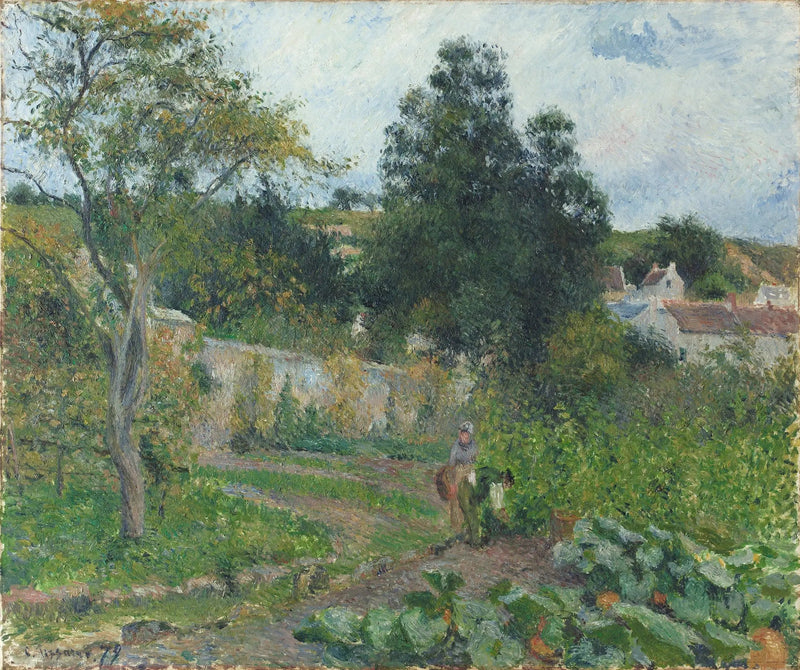 Ogród warzywny w Ermitage, Pontoise - Camille Pissarro
