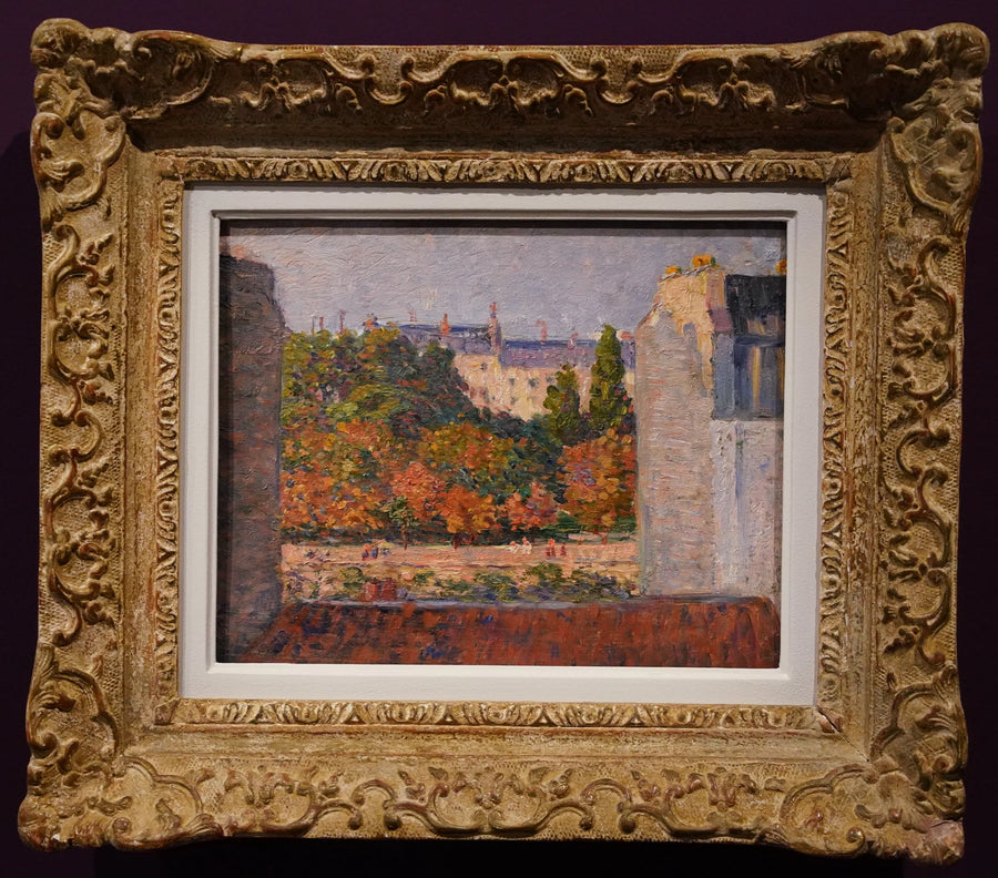Ogród widziany z wysokiego okna - Maximilien Luce