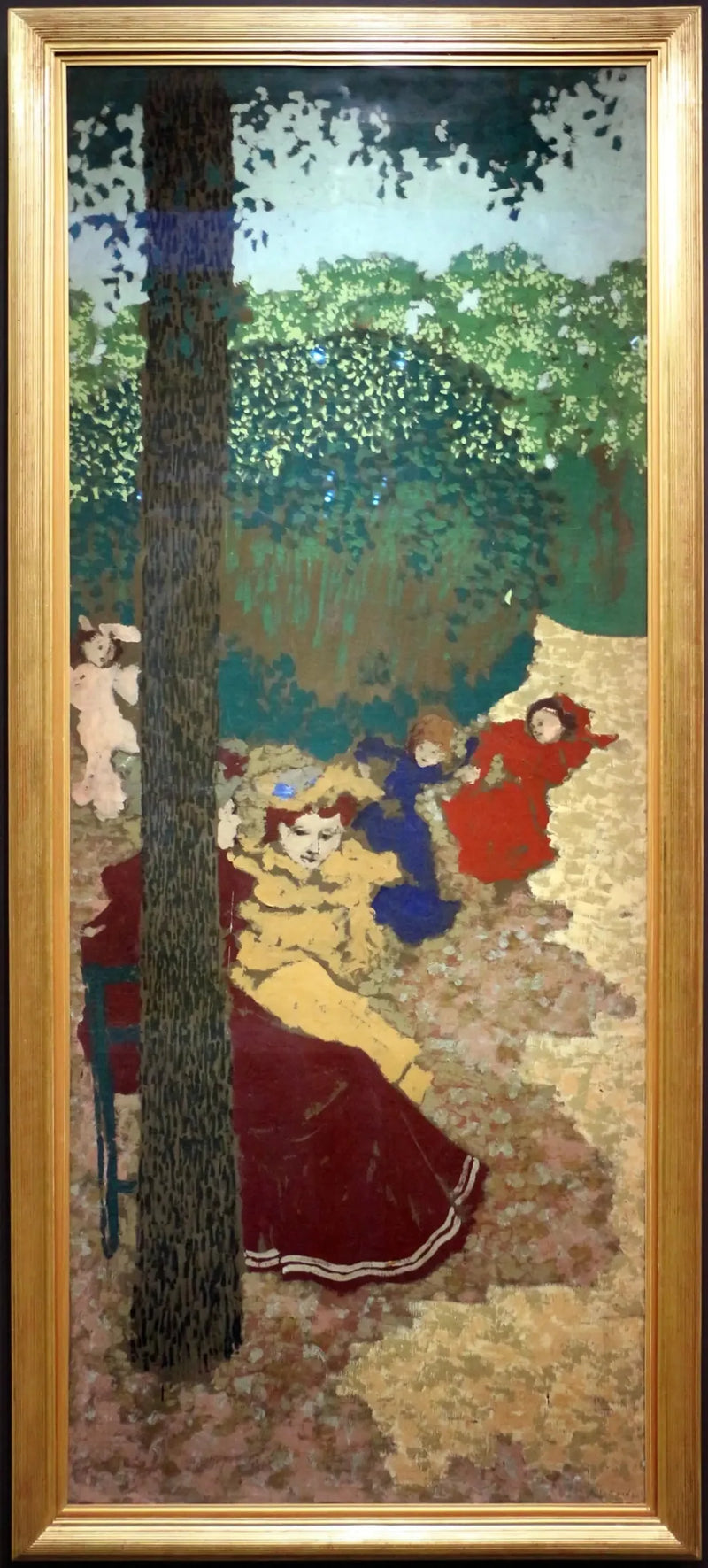 Publiczne ogrody: dziewczynki bawiące się - Édouard Vuillard