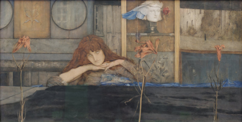 Zamykam swoje drzwi na siebie - Fernand Khnopff