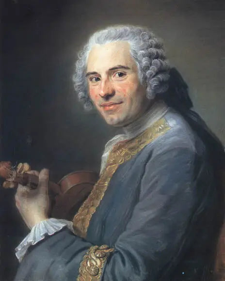 Jean-Joseph Cassanéa de Mondonville (1711-1772), francuski skrzypek i kompozytor - Maurice-Quentin de La Tour