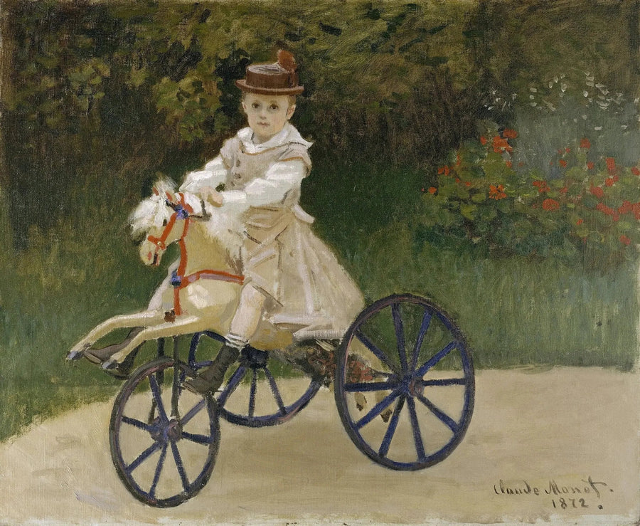Jean Monet (1867-1913) na swoim koniu do rekreacji - Claude Monet