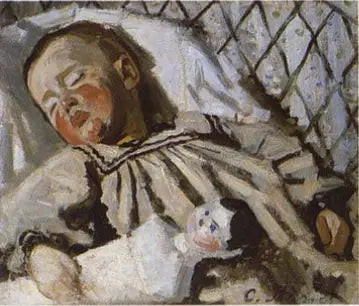 Jean Monet śpiący - Claude Monet