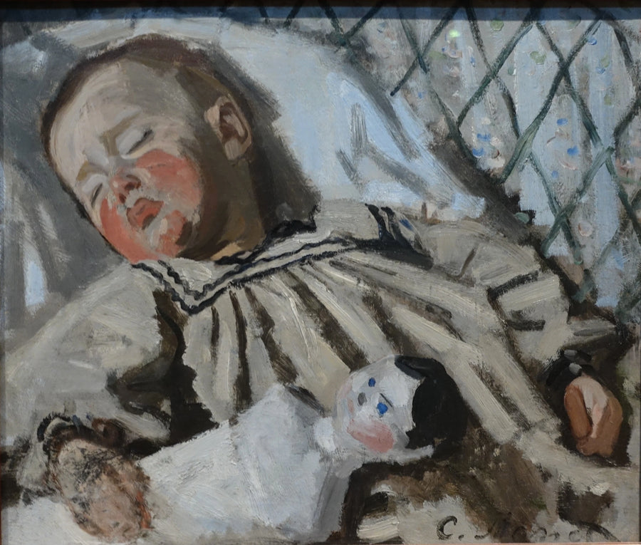 Jean Monet śpi W108 - Claude Monet