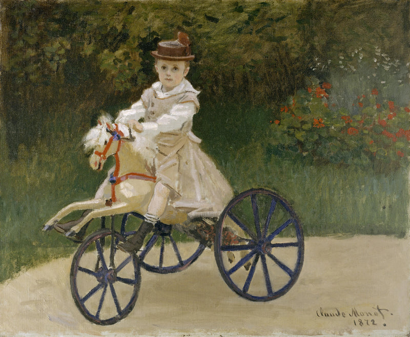 Jean Monet na swoim trójkołowym rowerze W238 - Claude Monet