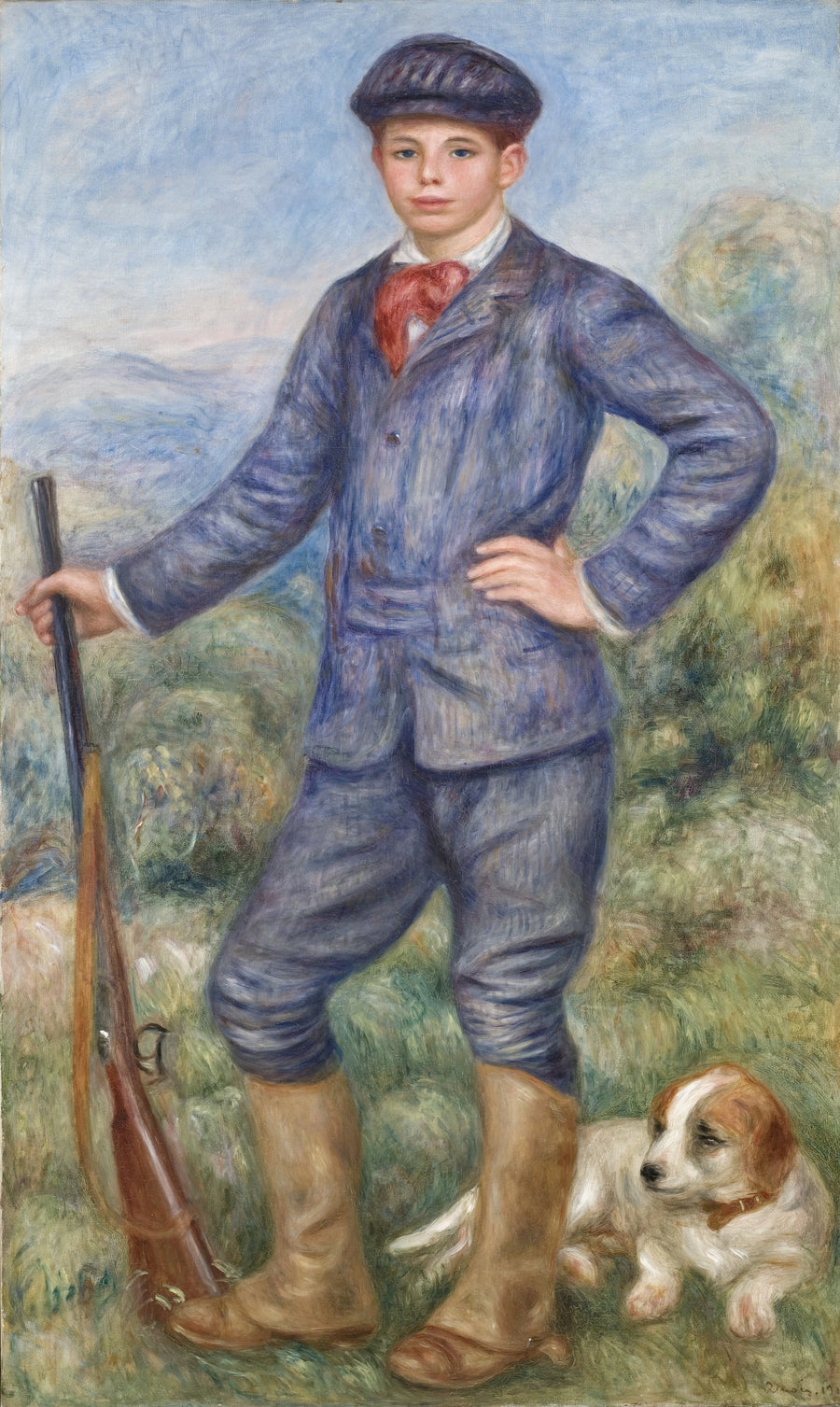 Jean Renoir jako myśliwy - Pierre-Auguste Renoir