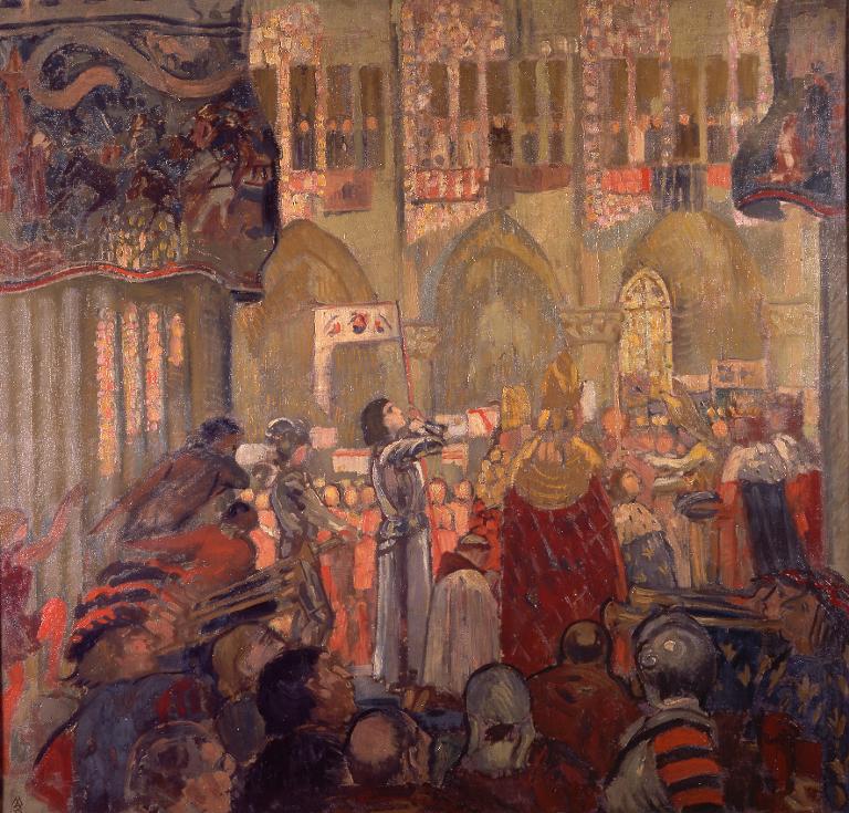 Joanna d'Arc przy koronacji Karola VII - Maurice Denis