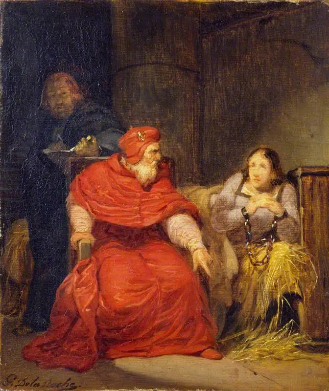 Joanna d'Arc w więzieniu - Paul Delaroche
