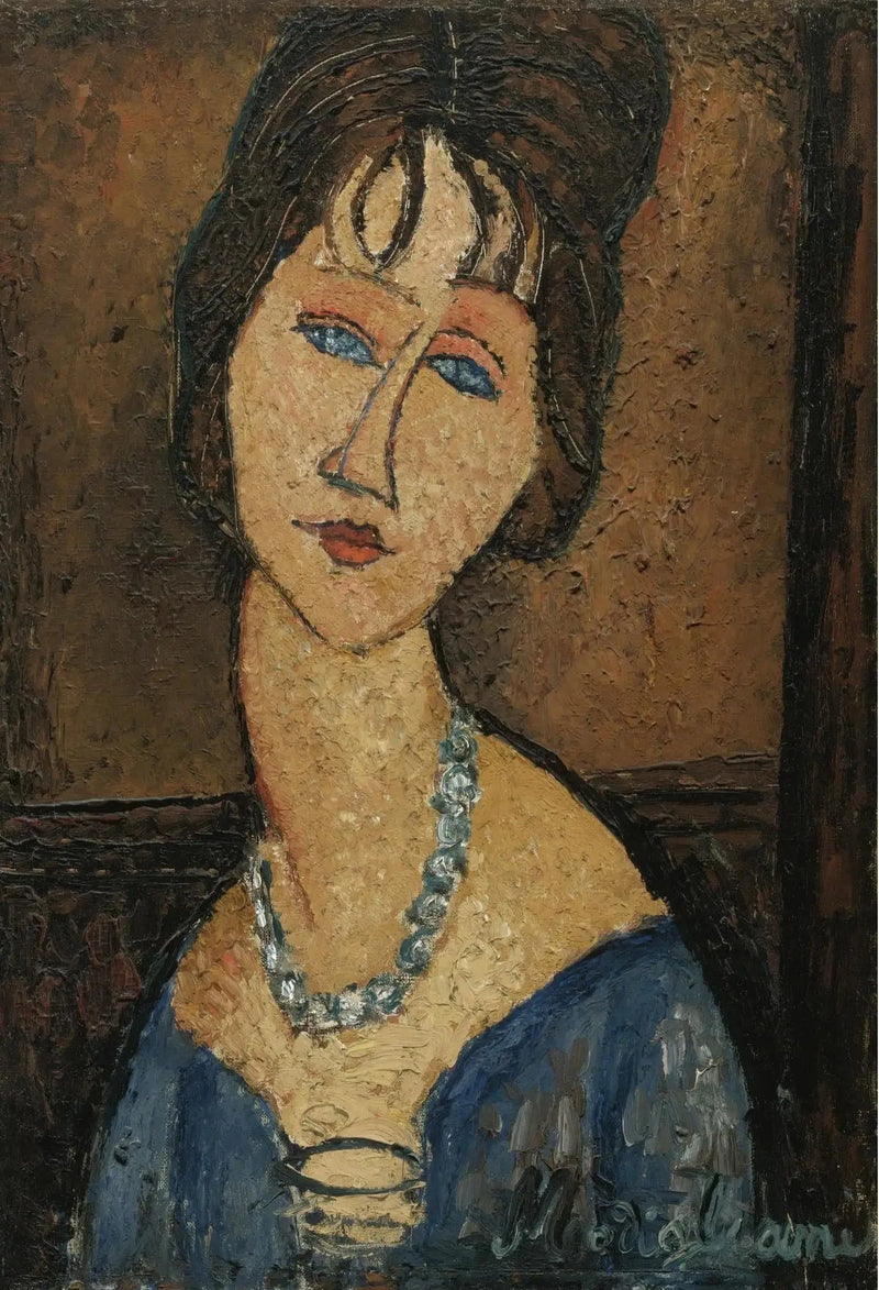 Jeanne Hébuterne z naszyjnikiem - Amedeo Modigliani