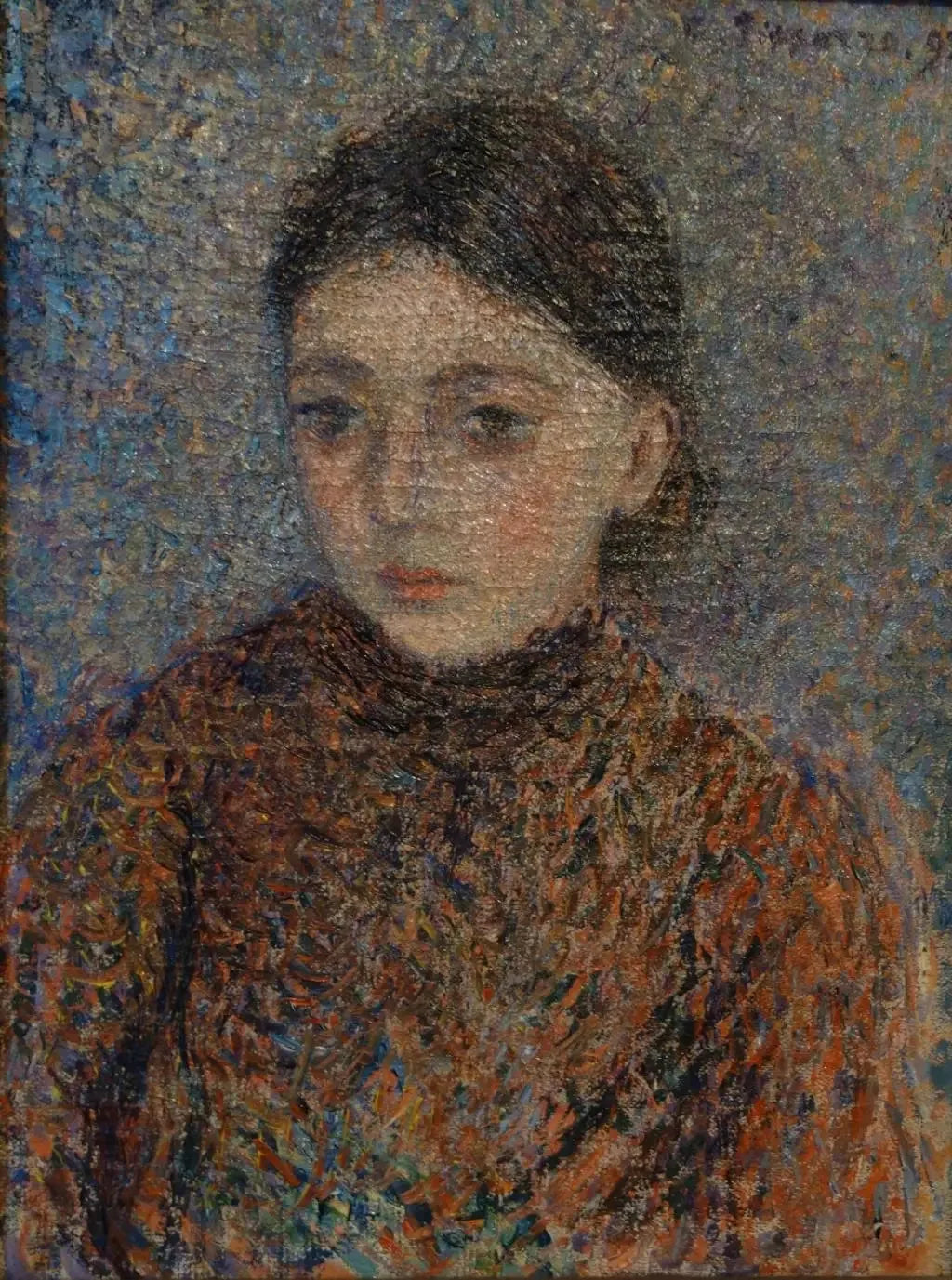 Jeanne Pissarro, dite Cocotte, en buste - Camille Pissarro image 1 tableau peint à l’huile sur toile
