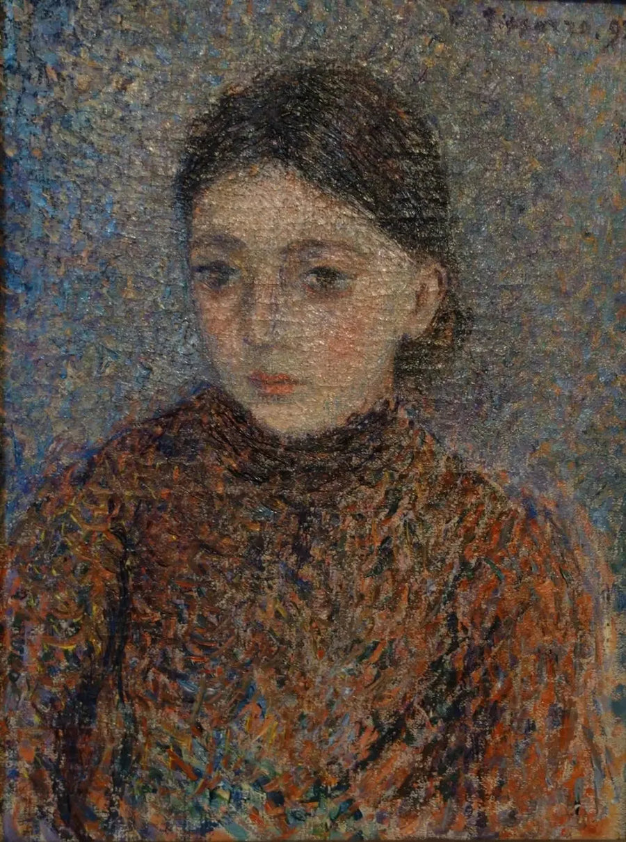 Jeanne Pissarro, zwana Cocotte, w popiersiu - Camille Pissarro