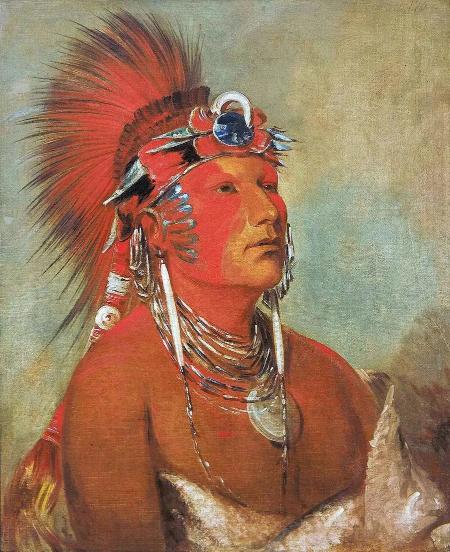 Jee-hé-o-hó-shah, Nie można go przewrócić, wojownik - George Catlin