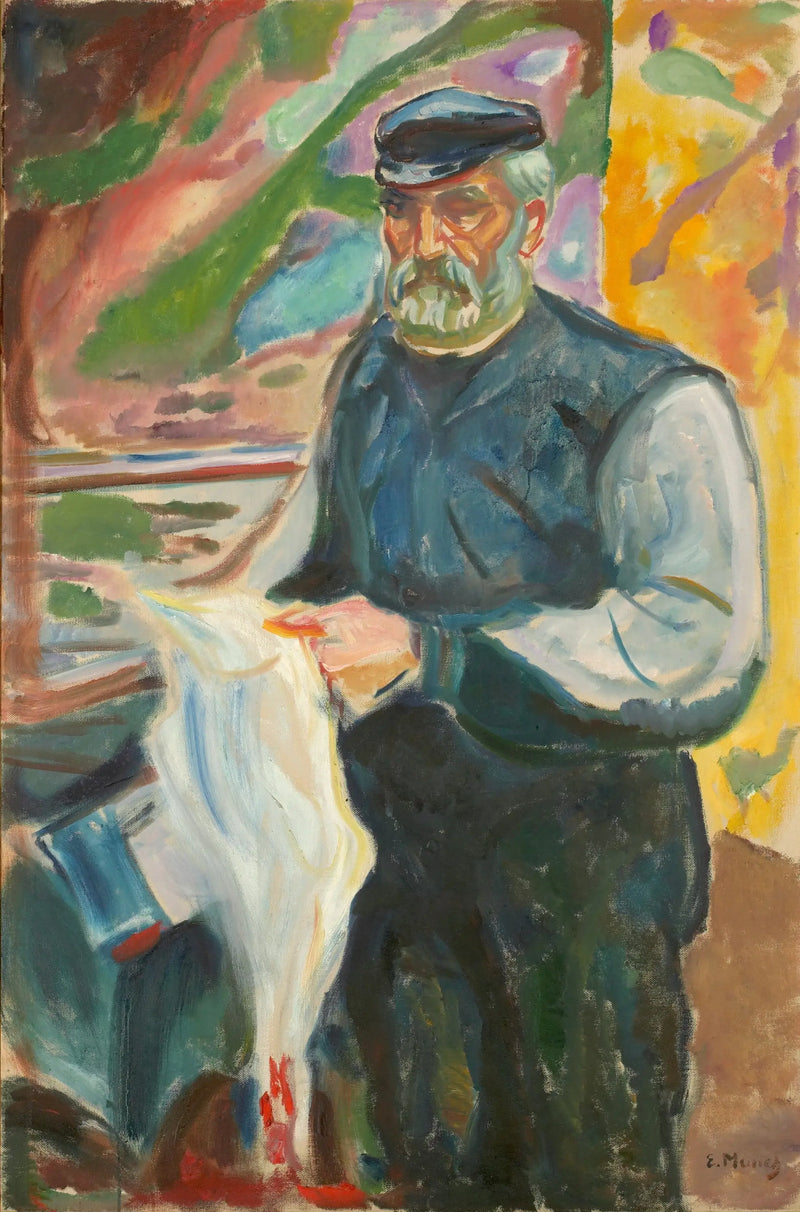 Jensen z martwą kaczką - Edvard Munch