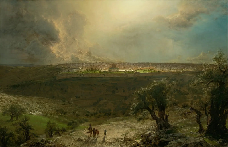 Jerozolima z Góry Oliwnej - Frederic Edwin Church