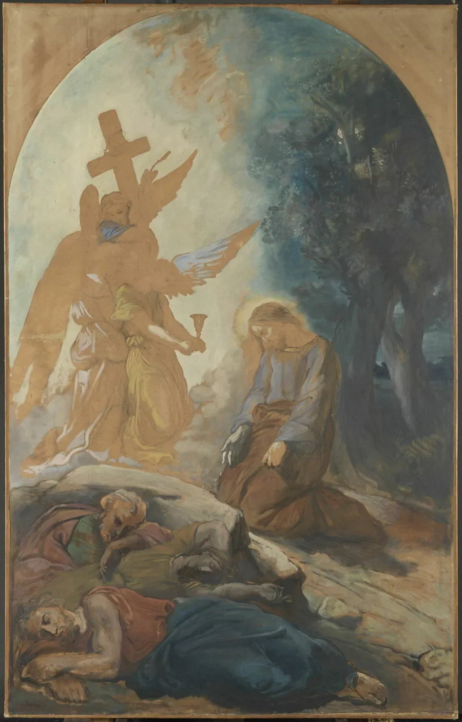 Jezus w ogrodzie oliwnym - Théodore Chassériau
