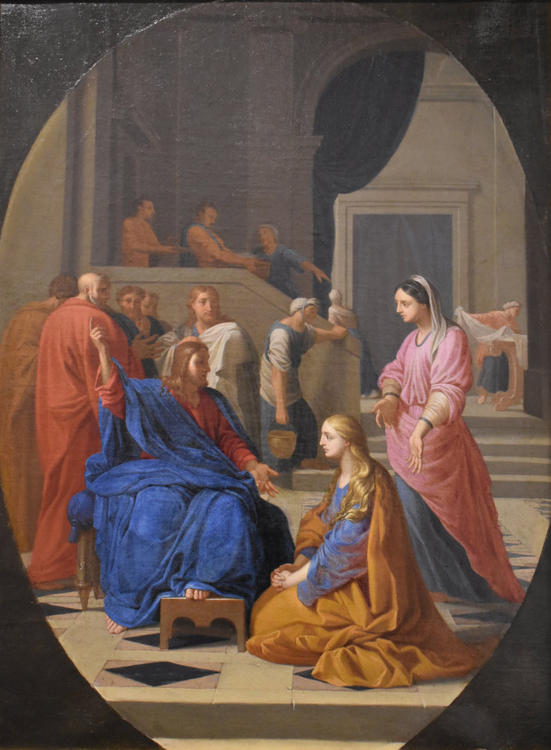 Jezus u Marty i Marii - Eustache Le Sueur