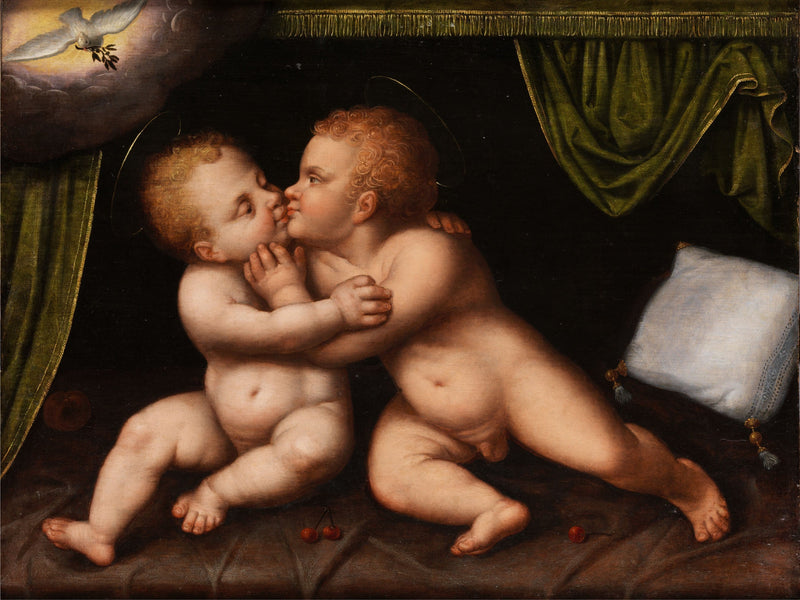 Jezus i święty Jan Chrzciciel dzieci - Joos van Cleve