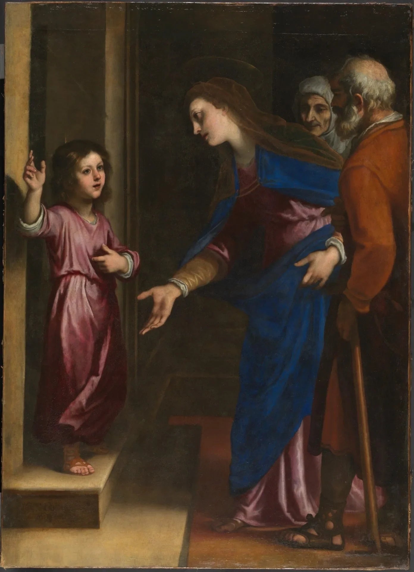 Jesús niño en la puerta del Templo - Claudio Coello image 1 reproduction d’œuvre d’art à l’huile