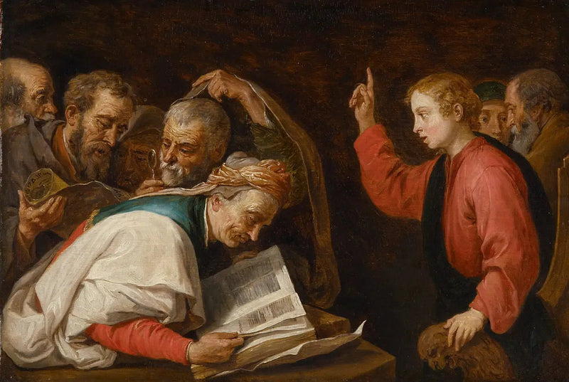 Jezus pośród uczonych - David Teniers Młodszy