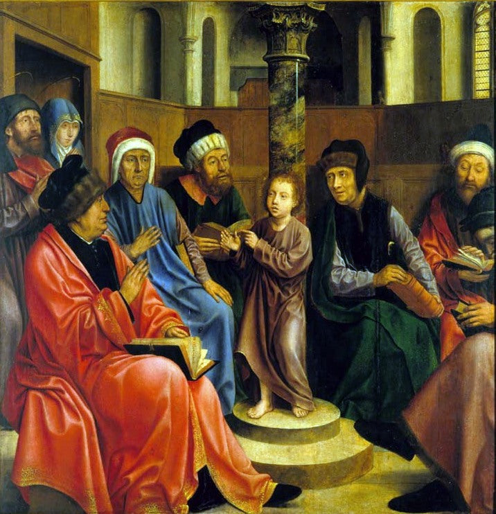 Jezus wśród uczonych - Quentin Metsys