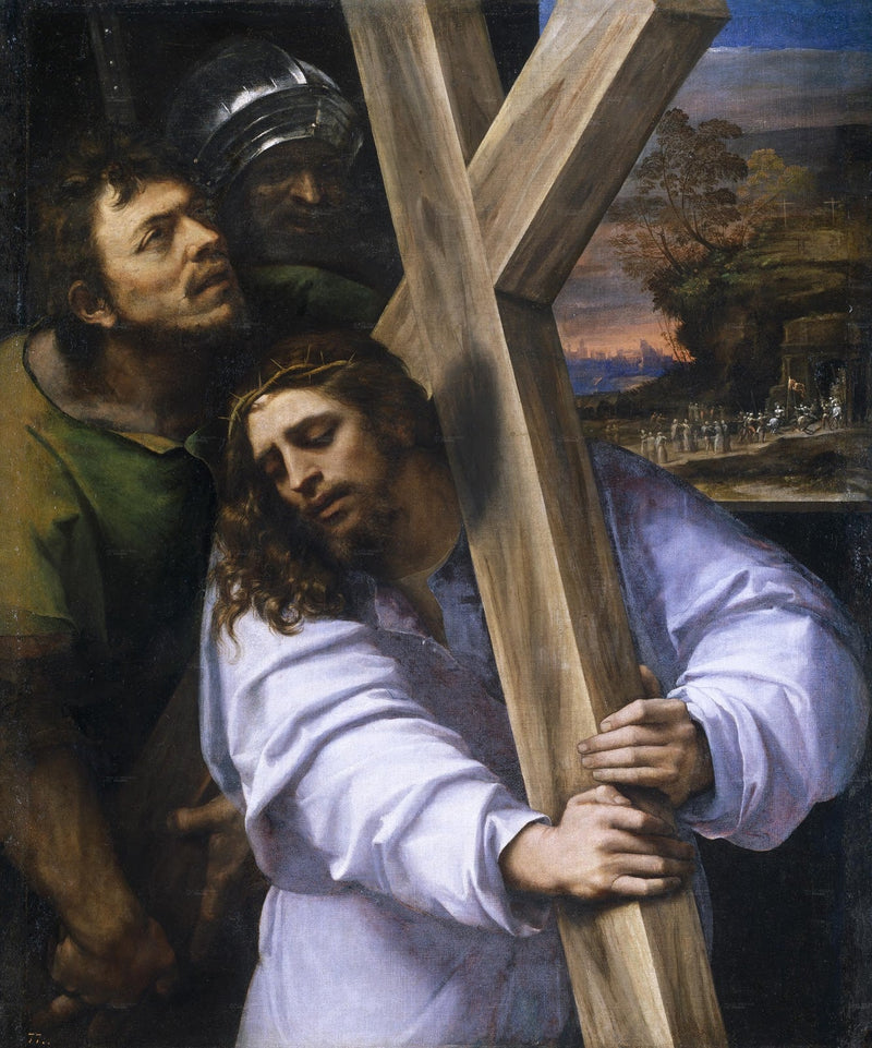 Jezus niosący Krzyż - Sebastiano del Piombo
