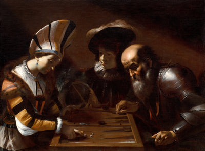 Jeu de backgammon - Mattia Preti - Alpha Reproduction