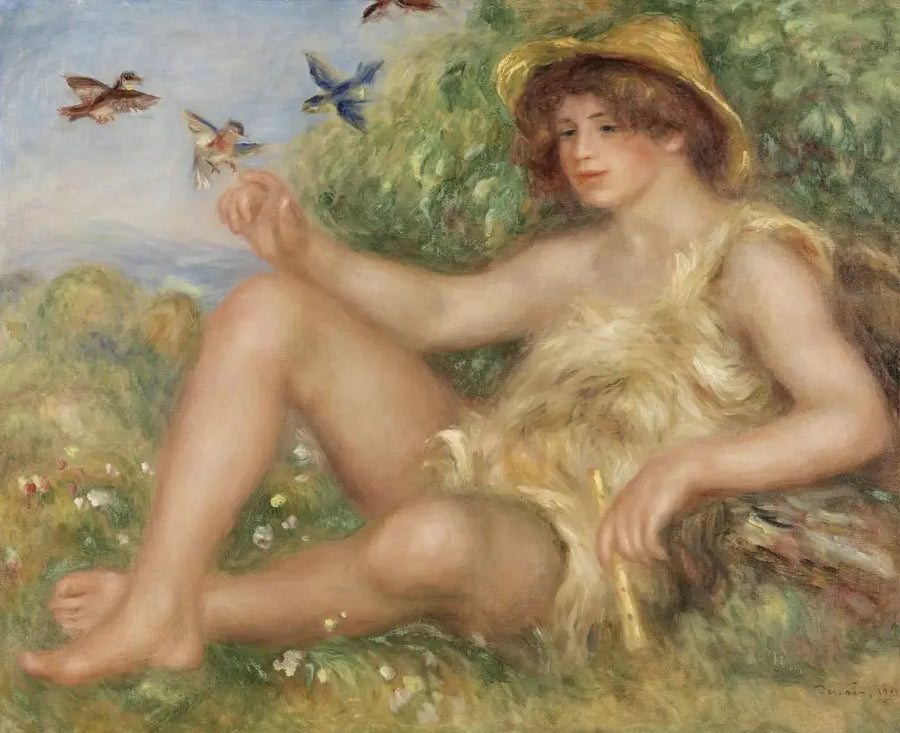 Młody pasterz w odpoczynku (Portret Alexandra Thurneyssena) - Pierre-Auguste Renoir