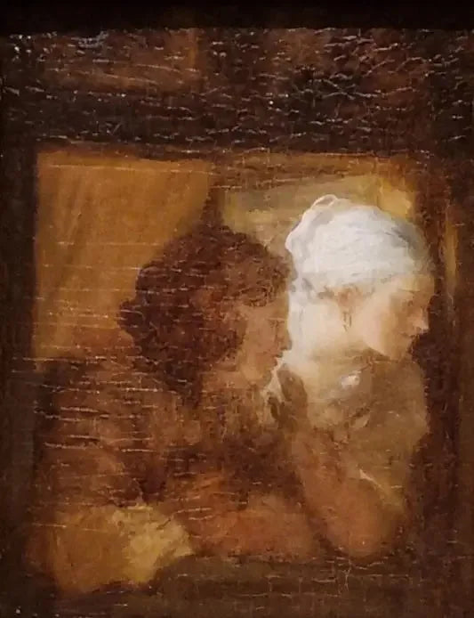 Młoda para przy oknie - Jean-Honoré Fragonard