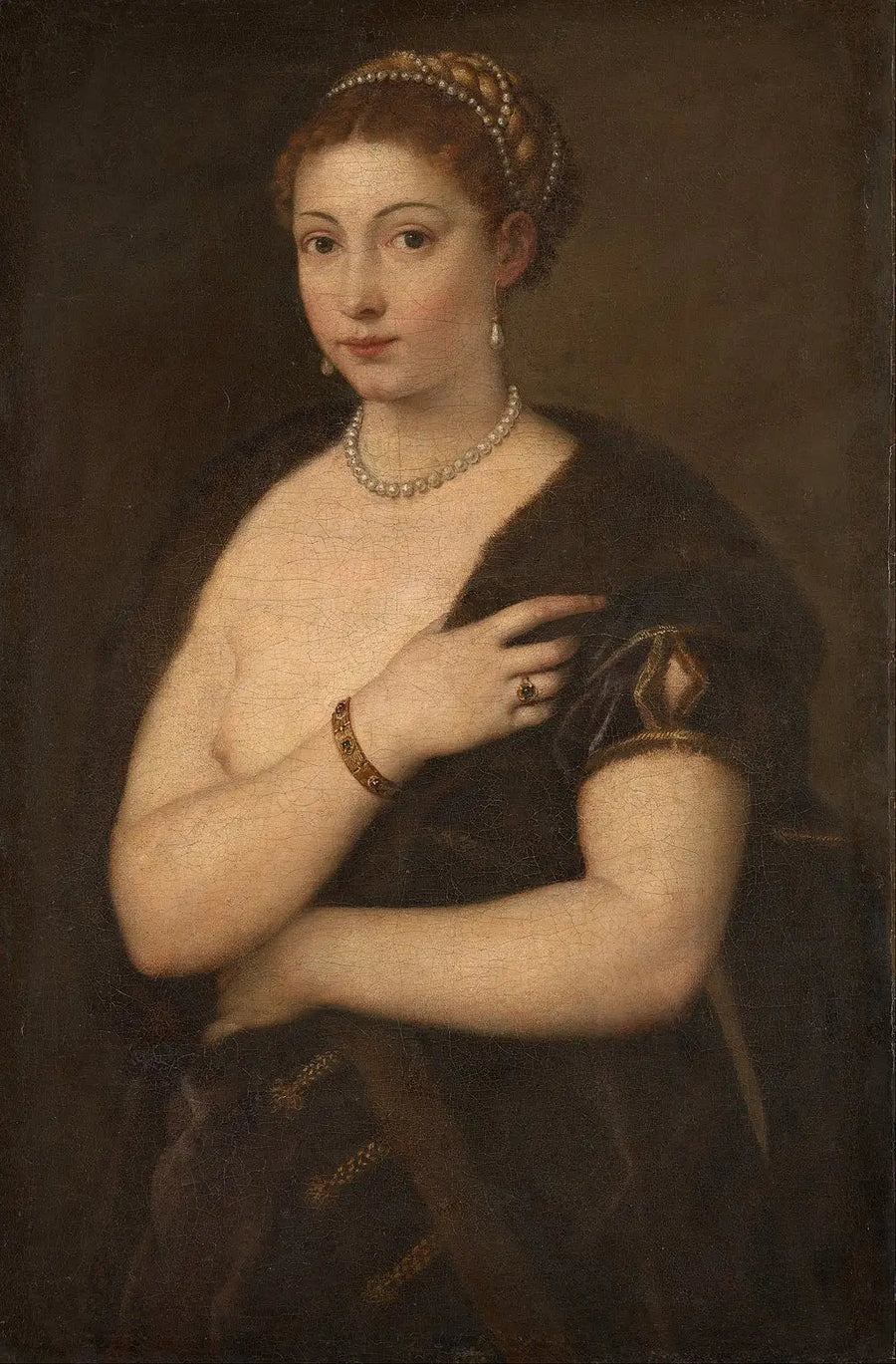 Młoda kobieta w futrze - Titian