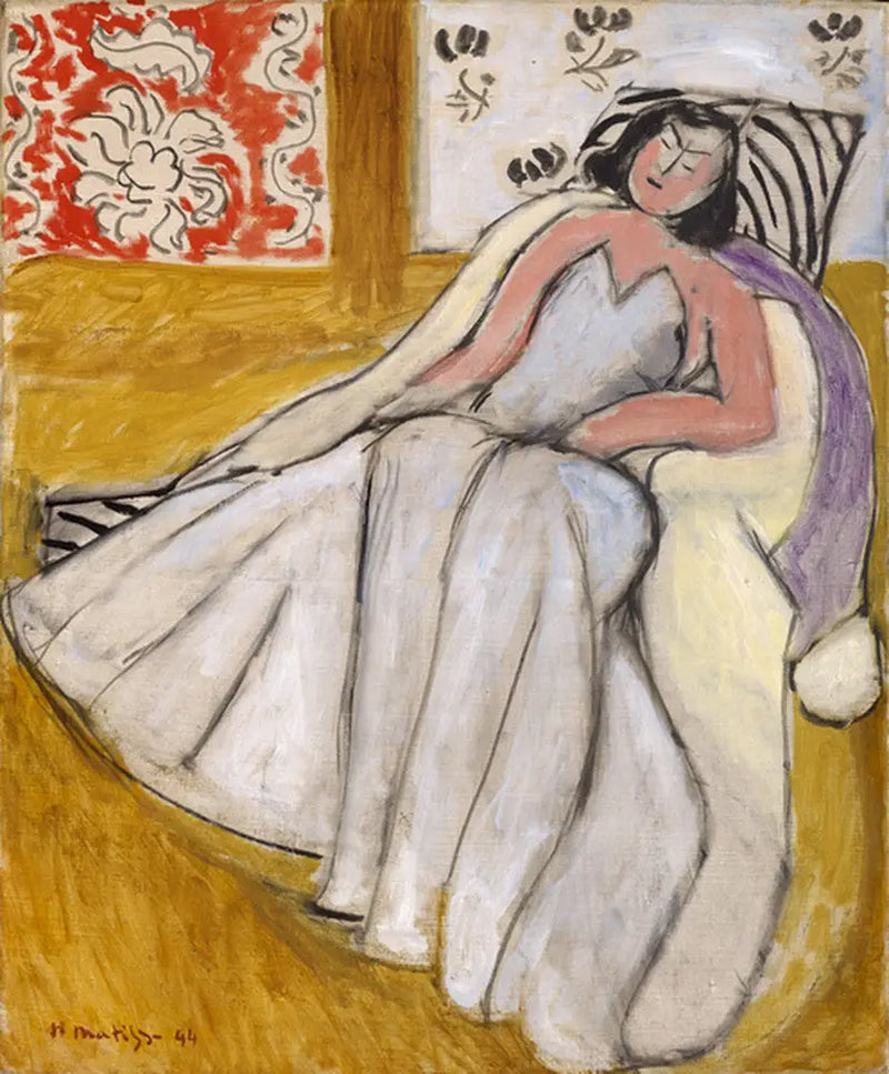 Młoda kobieta w białym płaszczu - Henri Matisse