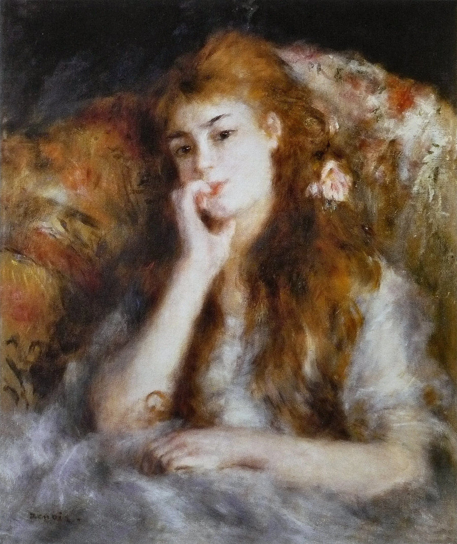 Młoda kobieta siedząca - Pierre-Auguste Renoir
