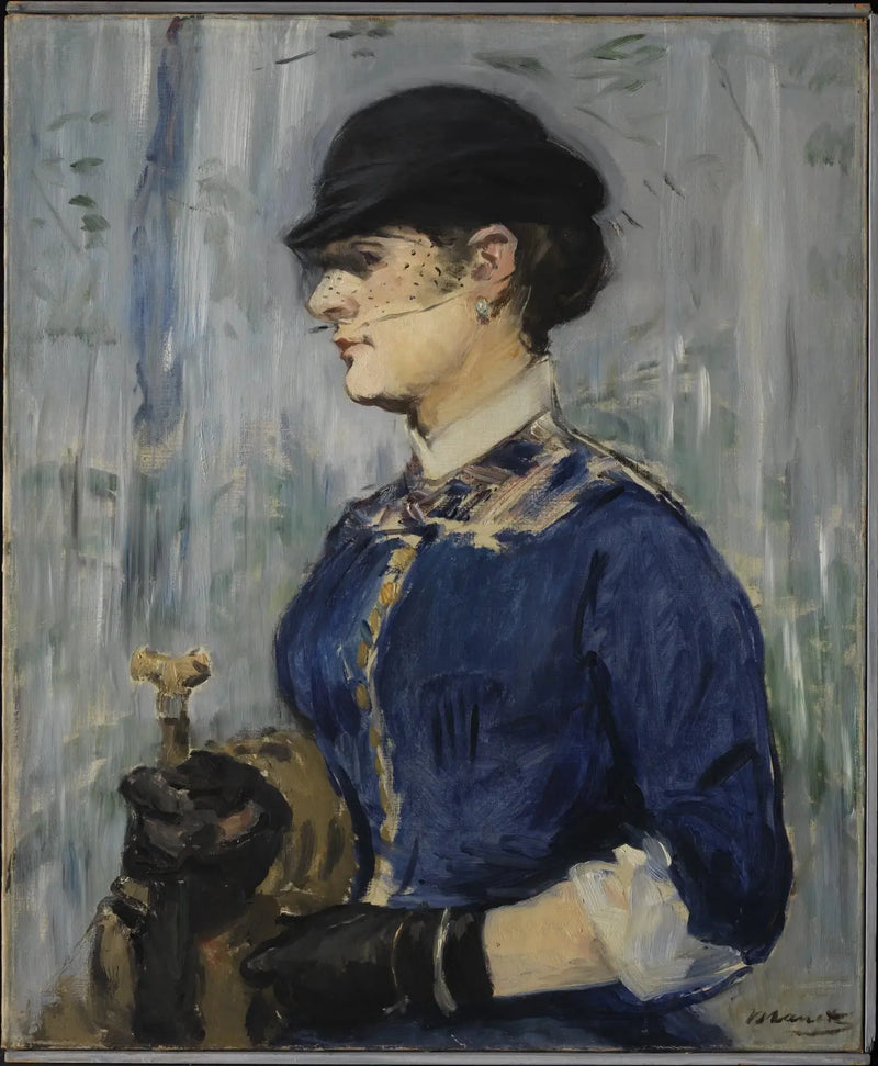 Młoda kobieta w okrągłym kapeluszu - Édouard Manet