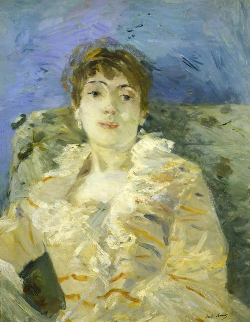 Młoda kobieta na kanapie - Berthe Morisot