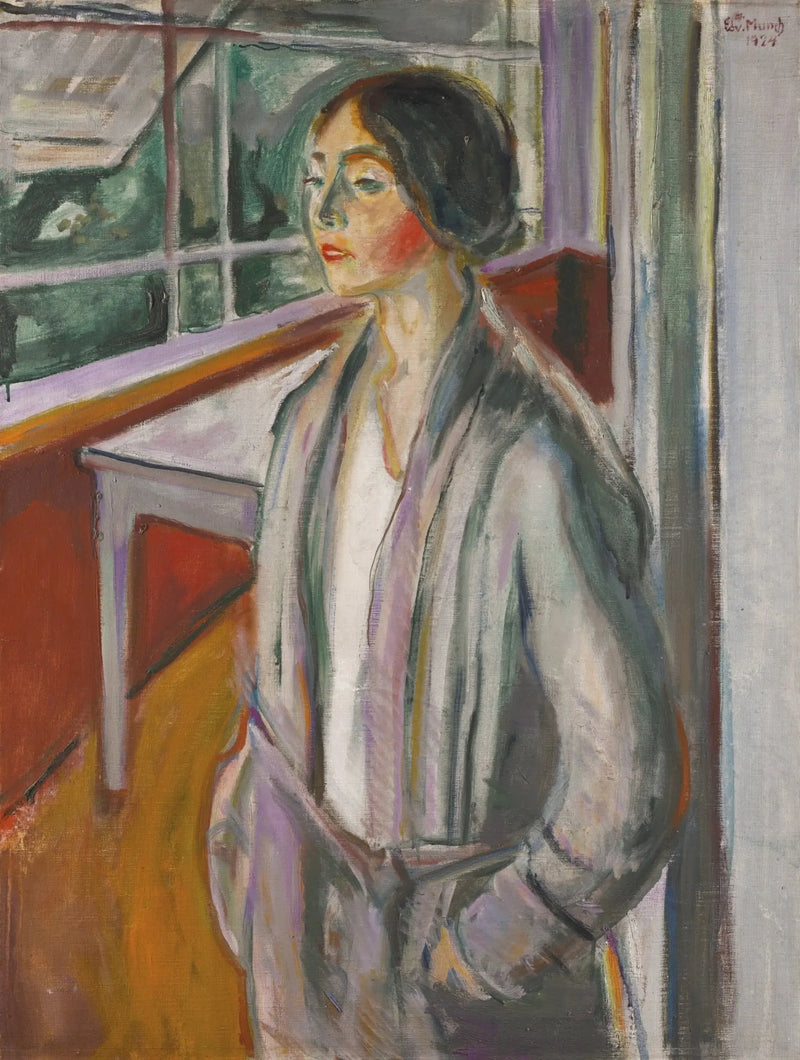 Młoda kobieta w werandzie - Edvard Munch