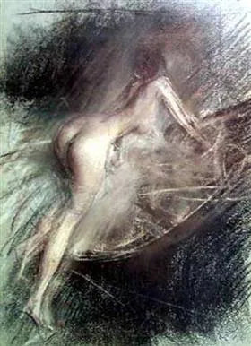 Młoda kobieta wchodząca do kąpieli - Giovanni Boldini