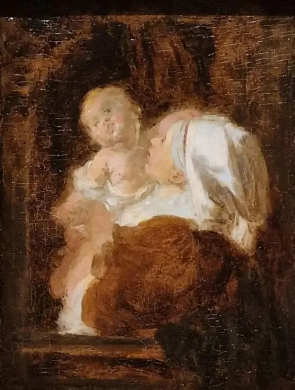 Młoda kobieta i dziecko - Jean-Honoré Fragonard