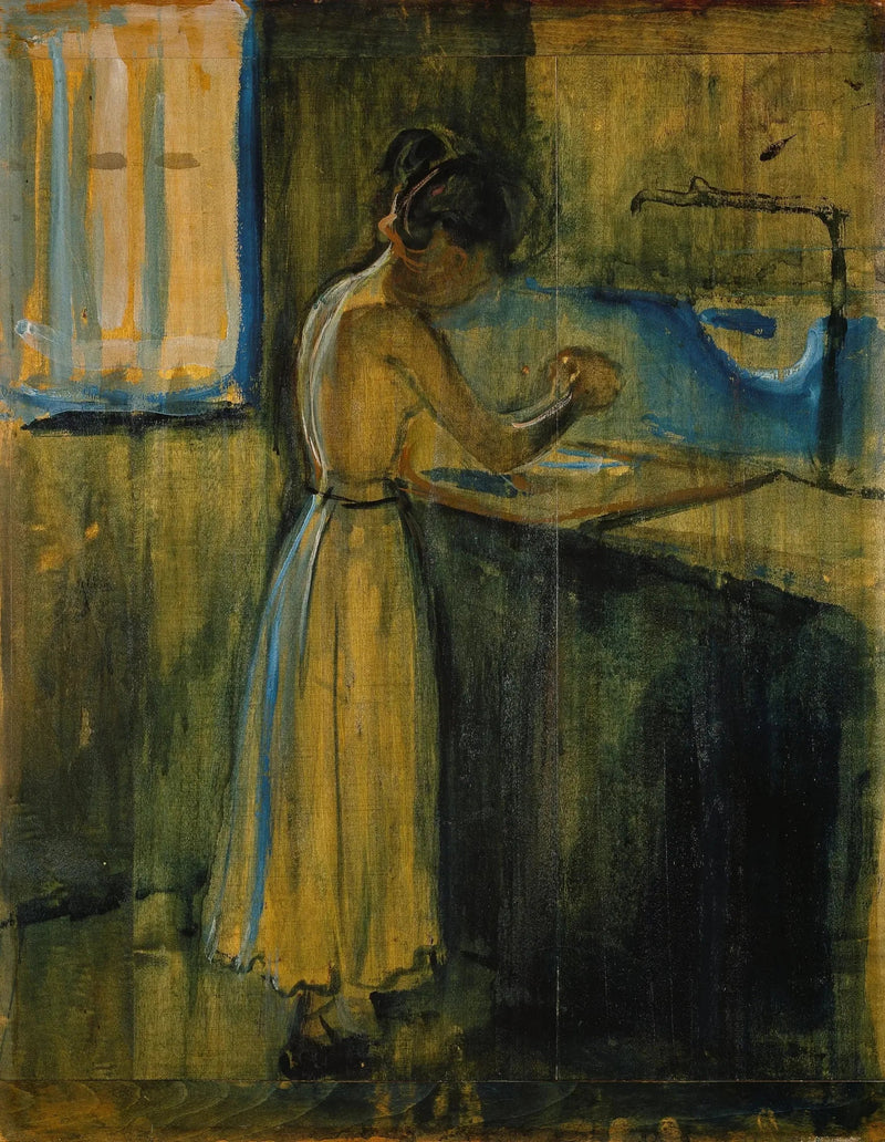 Młoda kobieta i woda - Edvard Munch