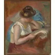 Młoda kobieta czytająca - Pierre-Auguste Renoir