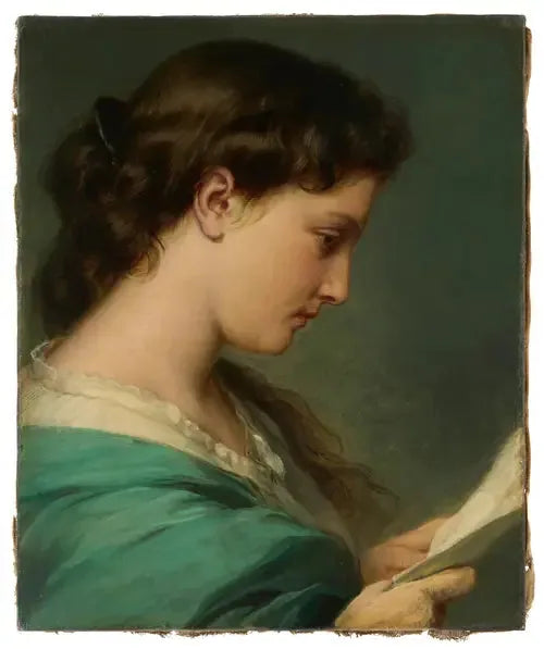 Młoda kobieta czytająca list - Franz Xaver Winterhalter