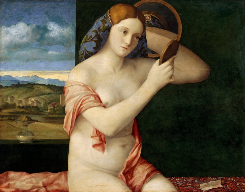 Młoda naga kobieta w lustrze - Giovanni Bellini