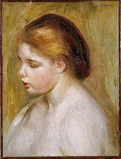 Młoda naga kobieta w popiersiu - Pierre-Auguste Renoir