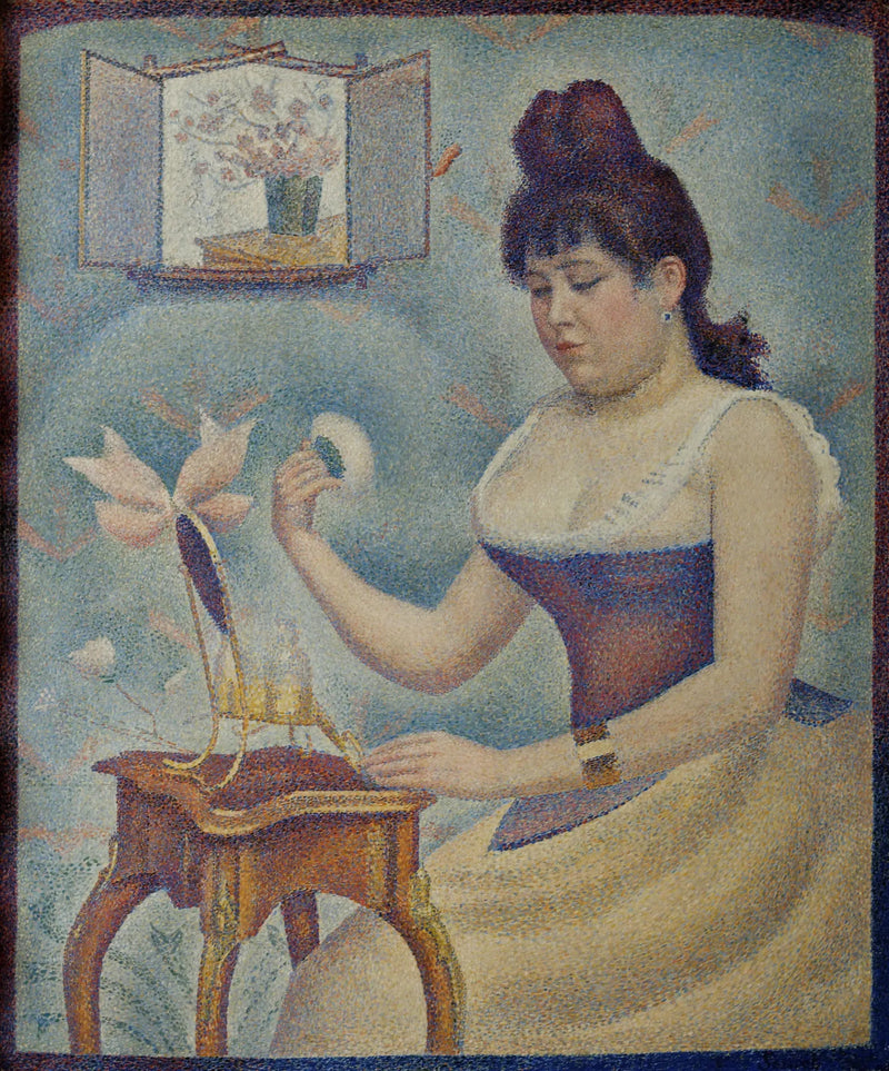 Młoda kobieta pudrująca się - Georges Seurat