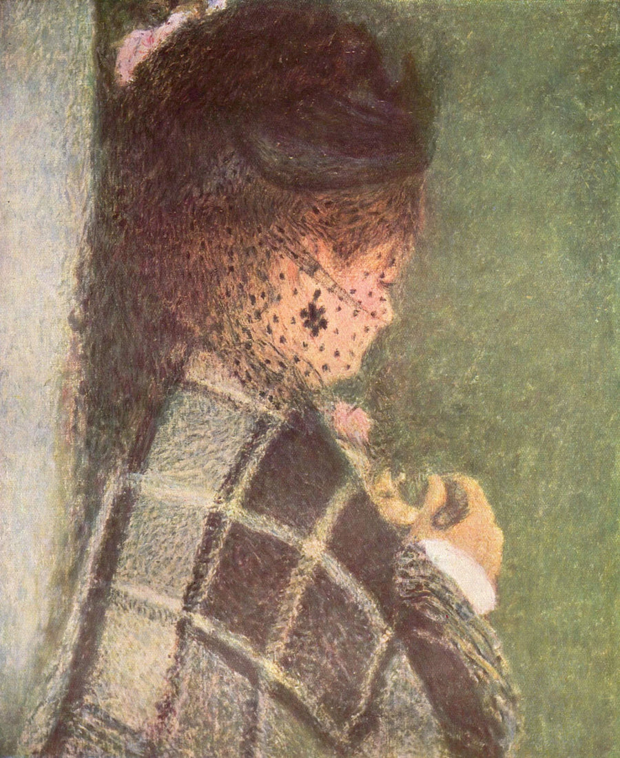 Młoda kobieta w woalce - Pierre-Auguste Renoir