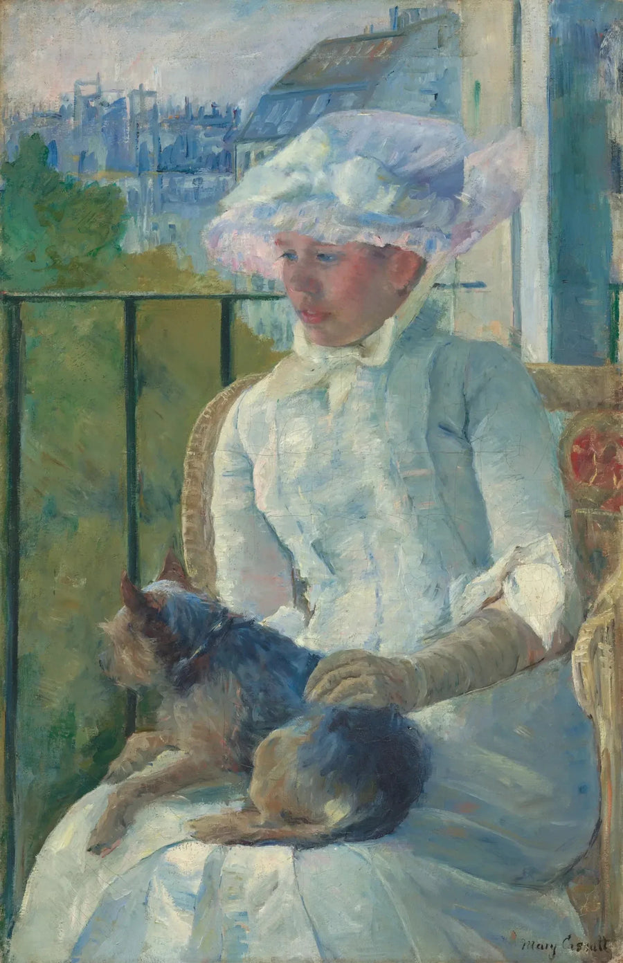Młoda dziewczyna przy oknie - Mary Cassatt