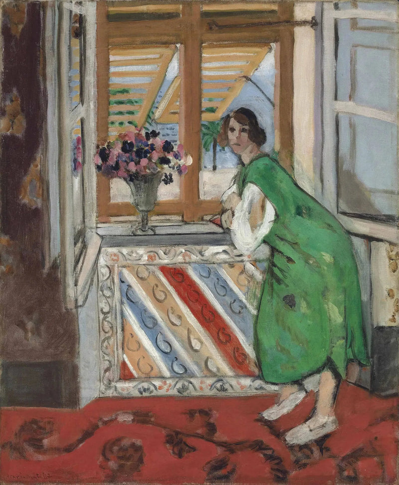 Młoda dziewczyna w mauretańskim stylu, zielona sukienka - Henri Matisse